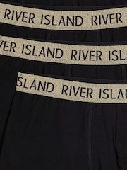 ذهبي - حزمة من 4 بوكسرات بحزام خصر برّاق من River Island - صورة 5 من 5