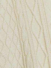 River Island Cream Cable Crew Jumper - Image 4 of 4
