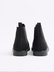 River Island Black Crepe Sole Chelsea Boots - Image 3 of 4