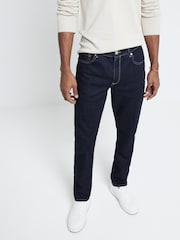 River Island Blue Slim Fit 100% Cotton Rinse Jeans - Image 2 of 4