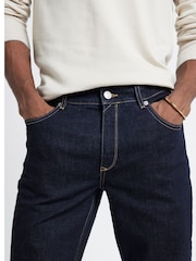 River Island Blue Slim Fit 100% Cotton Rinse Jeans - Image 3 of 4