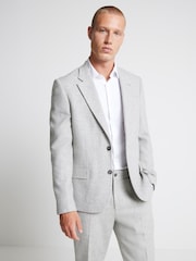 River Island Grey Wool Suit Trousers - Image 1 of 4