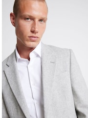 River Island Grey Wool Suit Trousers - Image 3 of 4