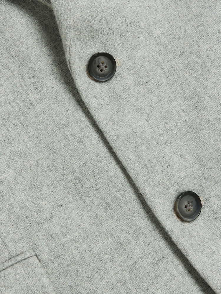 River Island Grey Wool Suit Trousers - Image 4 of 4