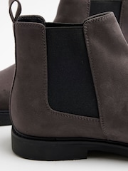 River Island Grey Crepe Sole Chelsea Boots - Image 4 of 4