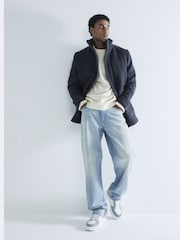 River Island Charcoal Wool Commuter Coat - Image 2 of 6