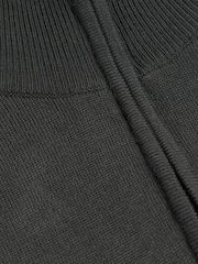 River Island Green Slim Fit Viscose Quarter Zip Jumper - Image 6 of 6