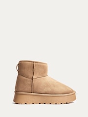 Linzi Brown Cammie Platform Ankle Boots With Inside Zip - Image 3 of 6