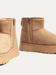 Linzi Brown Cammie Platform Ankle Boots With Inside Zip - Image 6 of 6