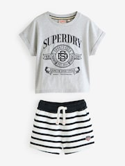 Superdry Grey Marl Embroidery Set - Image 7 of 12