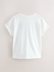 Superdry White Embroidery T-Shirt - Image 6 of 9