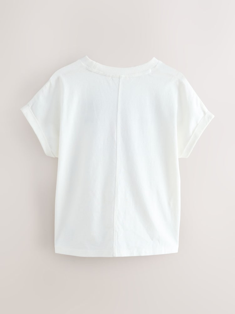 Superdry White Embroidery T-Shirt - Image 6 of 9
