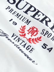 Superdry White Embroidery T-Shirt - Image 8 of 9