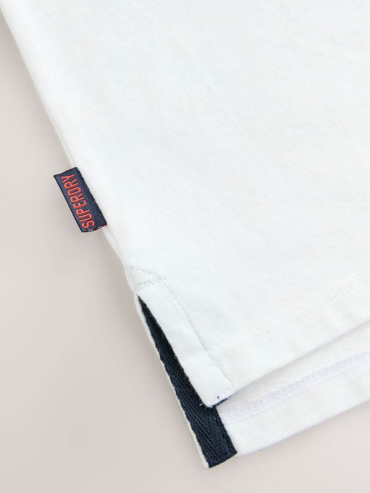 Superdry White Embroidery T-Shirt - Image 9 of 9