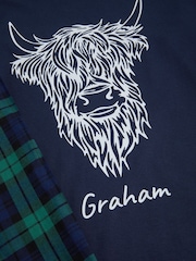 Personalised Mens Highland Cow 100% Cotton Pyjamas by Stitch Style - Image 2 of 8