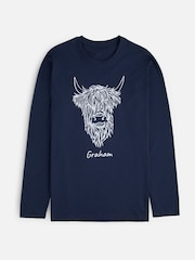 Personalised Mens Highland Cow 100% Cotton Pyjamas by Stitch Style - Image 6 of 8
