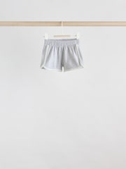 Pink and Grey Stripe Baby Short Sleeve T-Shirt and Shorts Set 6 Piece - Image 7 of 17