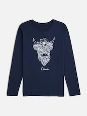 Personalised Womens Highland Cow 100% Cotton Pyjamas by Stitch Style - Image 6 of 7