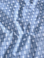 2 Pack Blue/White Reversible Duvet Cover and Pillowcase Set - Image 7 of 9