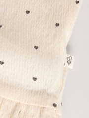 Cream/Charcoal Spot Baby Jersey Short Sleeve Tops 3 Pack - Image 10 of 11