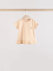 Cream/Charcoal Spot Baby Jersey Short Sleeve Tops 3 Pack - Image 6 of 11