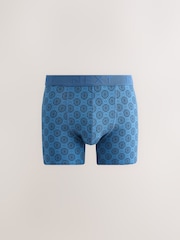 Blue Geometric Pattern 10 pack Rich Trunks Boxers - Image 10 of 14