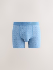Blue Geometric Pattern 10 pack Rich Trunks Boxers - Image 11 of 14