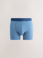 Blue Geometric Pattern 10 pack Rich Trunks Boxers - Image 2 of 14