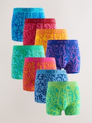 Bright Pattern A-Front Boxers 8 Pack - Image 1 of 12
