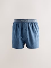 Blue/Grey 5 Pack Loose Boxers - Image 2 of 9