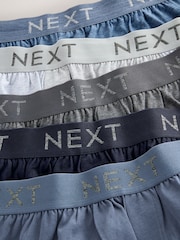 Blue/Grey 5 Pack Loose Boxers - Image 8 of 9