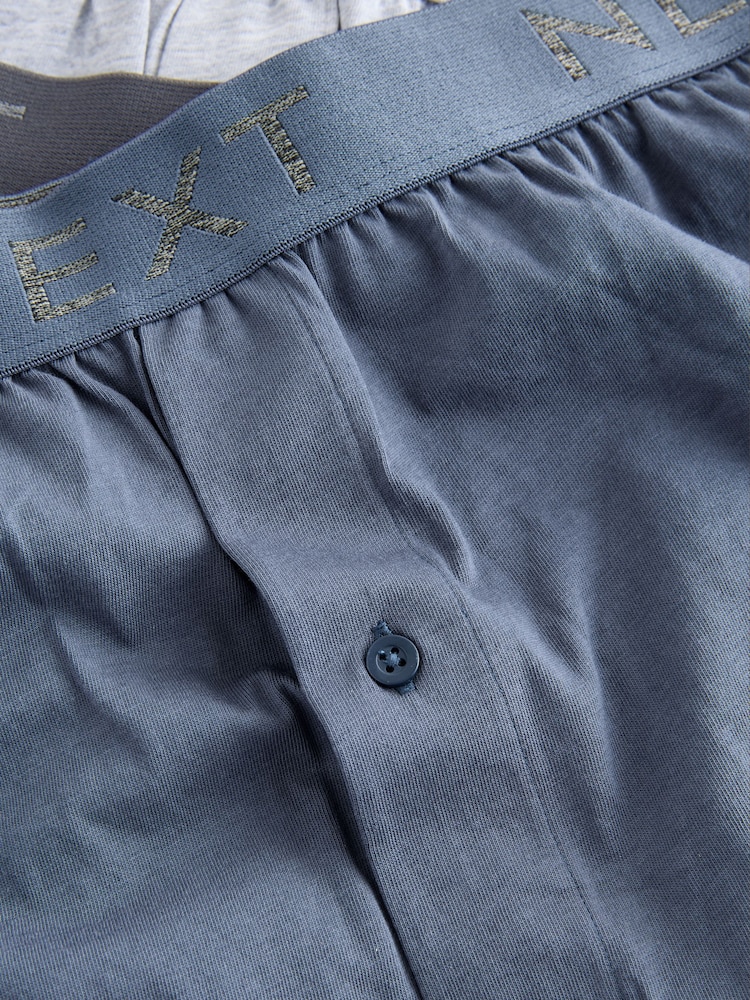 Blue/Grey 5 Pack Loose Boxers - Image 9 of 9