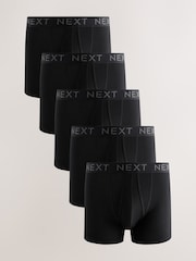 Black A-Front Boxers 5 Pack - Image 1 of 9