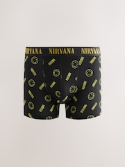 Yellow/Black Licence Nirvana Trunks 3 Pack - Image 2 of 7