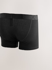 Black on Black Waistband Trunks Boxers 5 Pack - Image 7 of 9