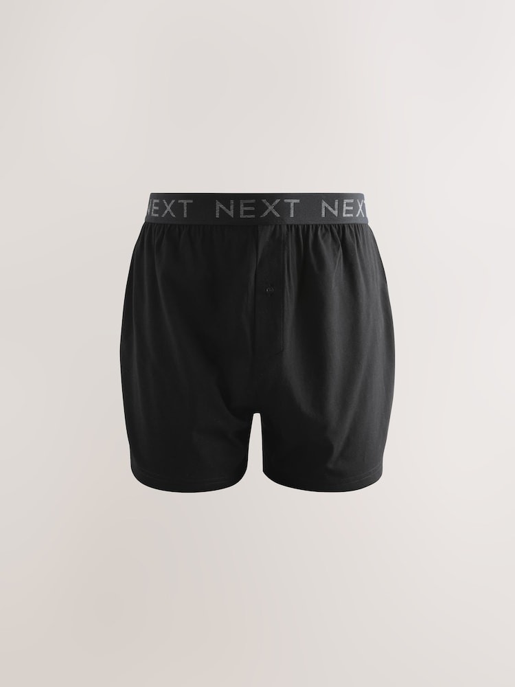 Black 5 Pack Loose Boxers - Image 2 of 9 Black 5 Pack Loose Boxers - Image 2 of 9