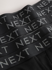 Black 5 Pack Sports Longer Length A-Front Boxers - Image 8 of 9