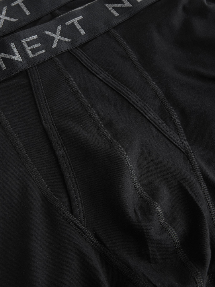 Black 5 Pack Sports Longer Length A-Front Boxers - Image 9 of 9 Black 5 Pack Sports Longer Length A-Front Boxers - Image 9 of 9