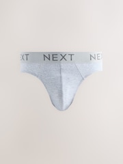 Blue/Grey 5 Pack Cotton Rich Briefs - Image 3 of 9