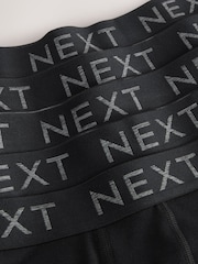 Black Waistband Trunks Boxers 5 Pack - Image 8 of 9
