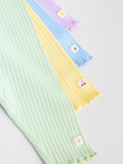 Multi Pastel Colour Baby Leggings 4 Pack (0mths-2yrs) - Image 10 of 11