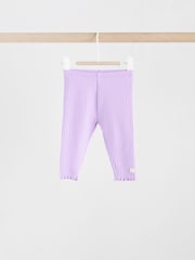 Multi Pastel Colour Baby Leggings 4 Pack (0mths-2yrs) - Image 3 of 11