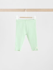 Multi Pastel Colour Baby Leggings 4 Pack (0mths-2yrs) - Image 7 of 11