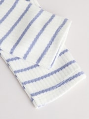 Pink and Grey Stripe 100% Cotton Baby Leggings 3 Pack - Image 10 of 11