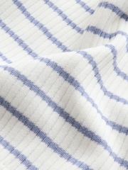Pink and Grey Stripe 100% Cotton Baby Leggings 3 Pack - Image 11 of 11