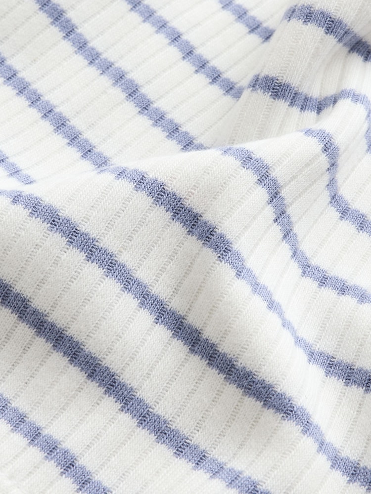 Pink and Grey Stripe 100% Cotton Baby Leggings 3 Pack - Image 11 of 11