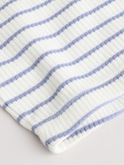 Pink and Grey Stripe 100% Cotton Baby Leggings 3 Pack - Image 9 of 11