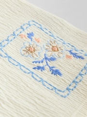 Ecru and Blue Floral Baby - Комплект из 2 предметов (футболка и шорты с пышными рукавами) - Image 11 of 12