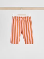 Coral/Orange/Pink Baby Short Sleeve Top and Trousers Set - Image 7 of 12