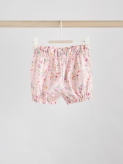 Pink/White Butterfly Short Sleeve Baby Top & Shorts Set 2 Piece - Image 5 of 10